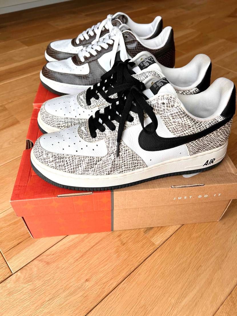 AF1 白蛇&茶蛇!
どちらも発売日に買った物だけど、白蛇の方が2年あとに作ら