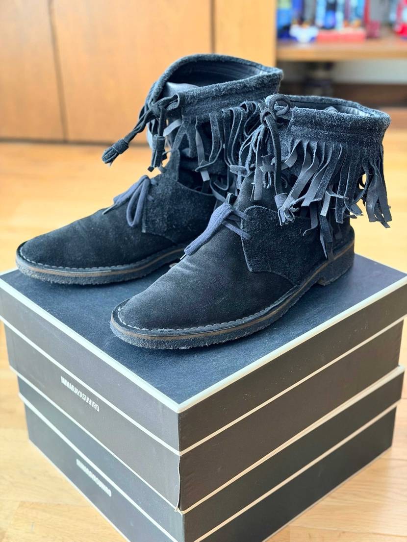 今日はミハラのフリンジブーツ😊
メンズでは珍しいかも