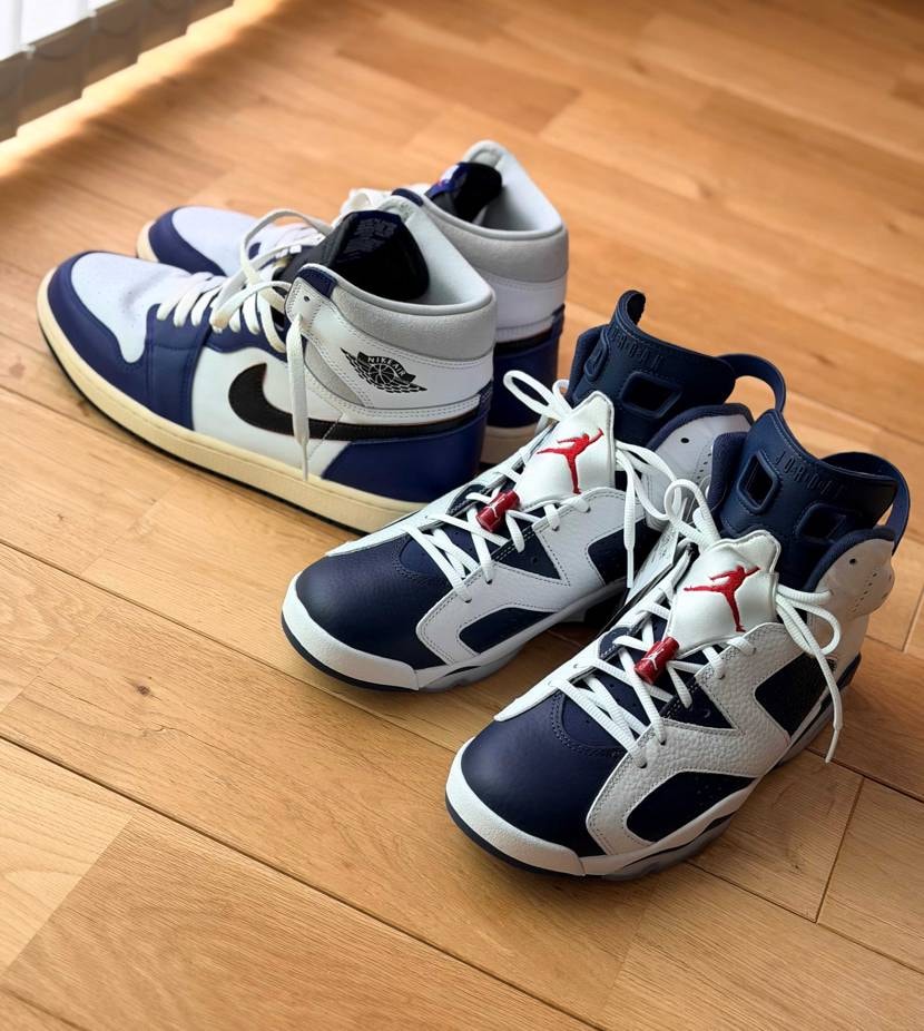 白×紺系のカラーっていいよね😁