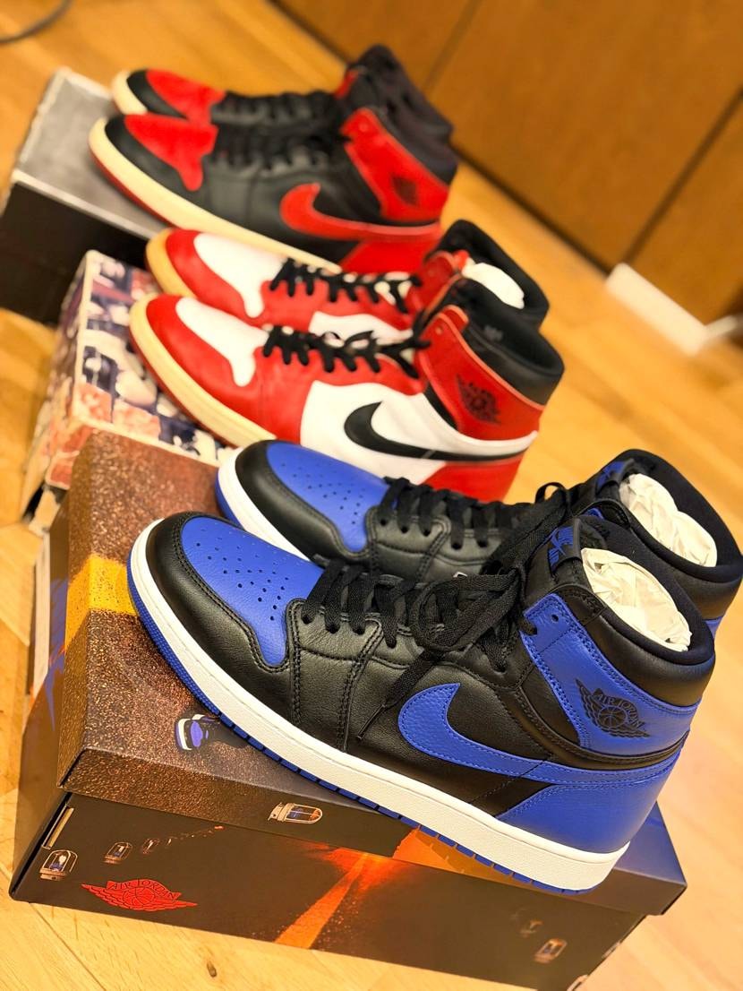 個人的にAJ1のオリジナルカラーと言えばこの3色!😆
他のオリジナルカラーは