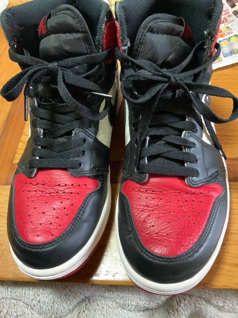 甲の履きジワ伸ばしやってみた
BRED TOEだとわかりにくいけど結構キレイに