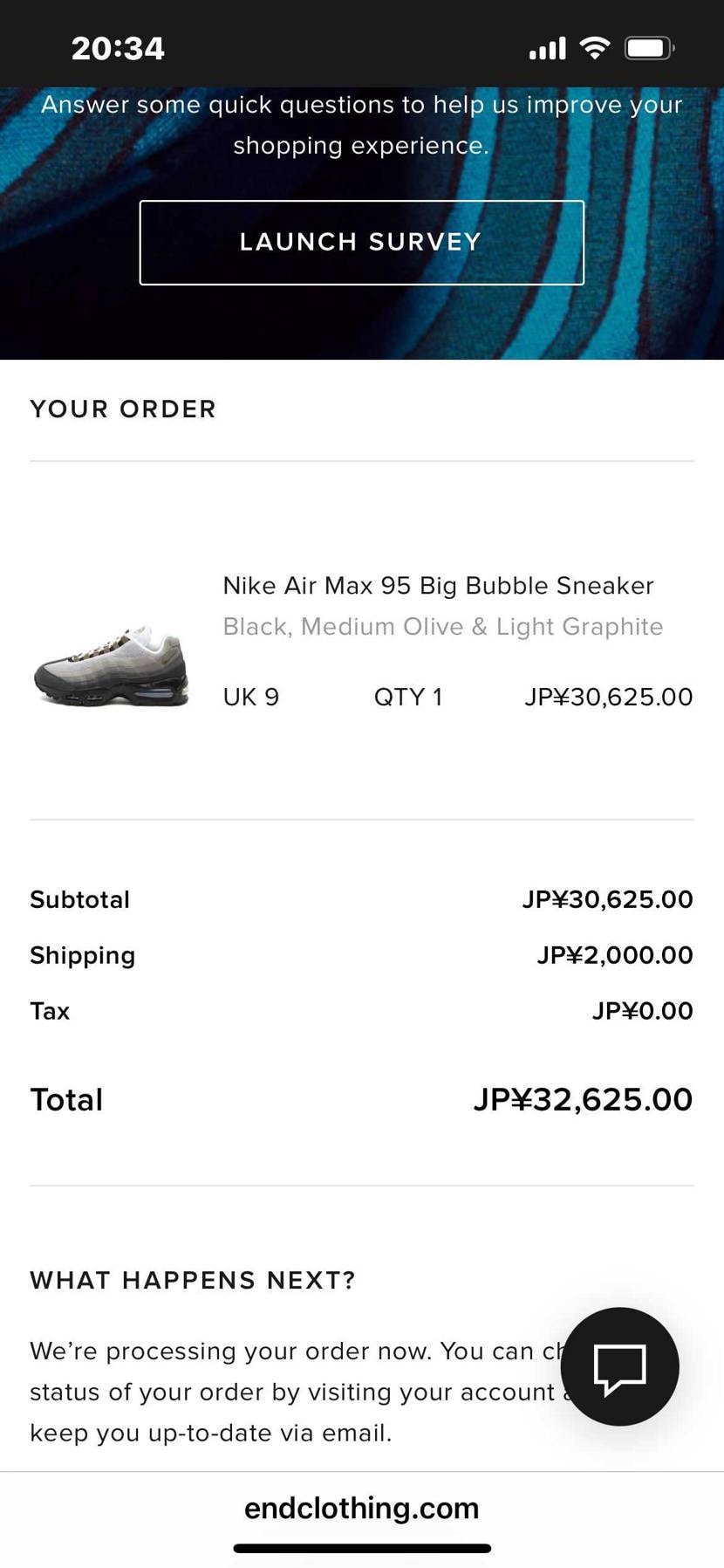 Endで取り急ぎ発注。uk9はラストでした。関税💰が気になります。