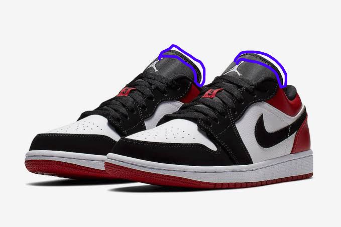 AJ1LOWをカスタムしたことある方などに質問です!この青丸