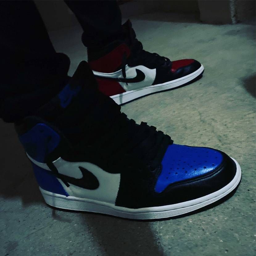 先日カスタムしたAJ1を履いてみました👍なかなかよくできてい