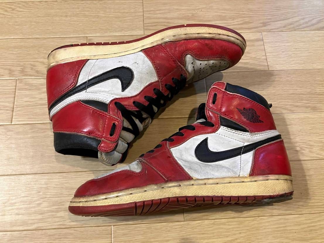 94年製のエアジョーダン1のオールソールを依頼しました。
ナイキ製ではないジェ