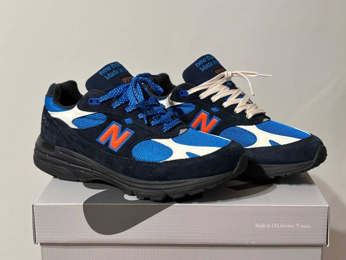 抽選にて当選したkith×NB993が昨日到着してシューレー