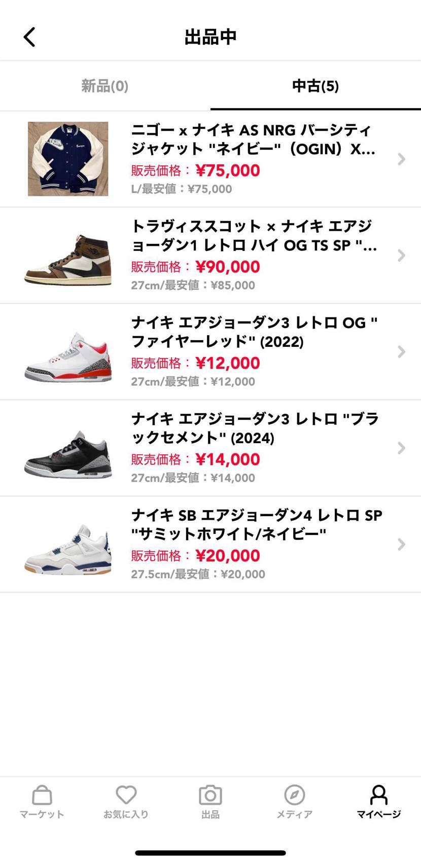 ねね出品 断捨離中にて安値出品byシン | スニーカーダンク
