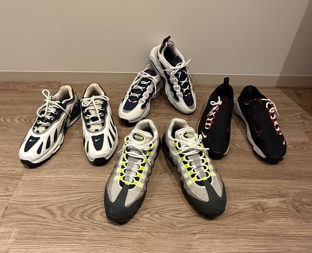 エアバースト2のソールスワップがおわりかえってきました！
履くのが楽しみです😊