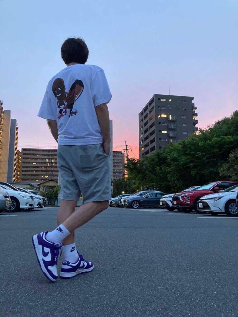 梅雨空に🌈🌈💜