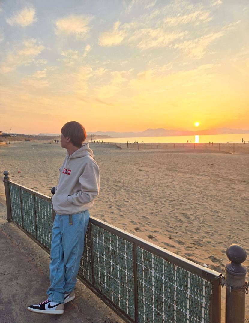 夕日🌇&AJ1ラテ👟🌊🌊