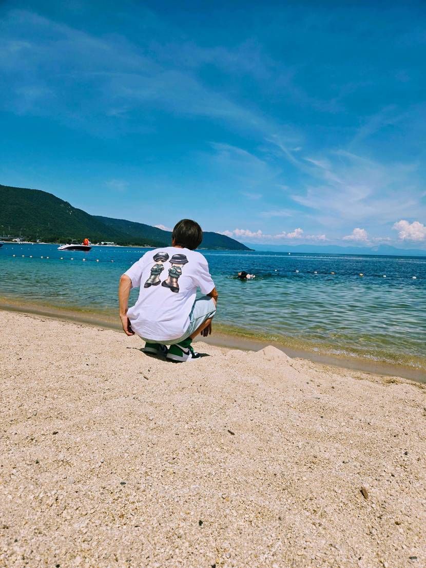 ヤッホィ🙋
AJ1ラッキーグリーンで琵琶湖🏖️
とにかく