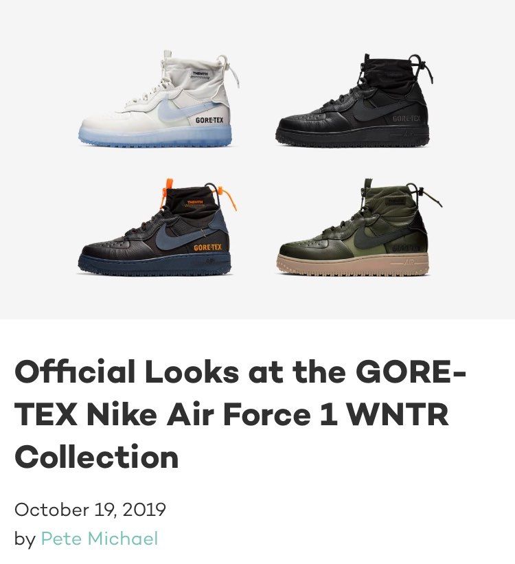 11/1のAF1ゴアテックスよりも新しいリークの方に惹かれてしまう…年内発売なら