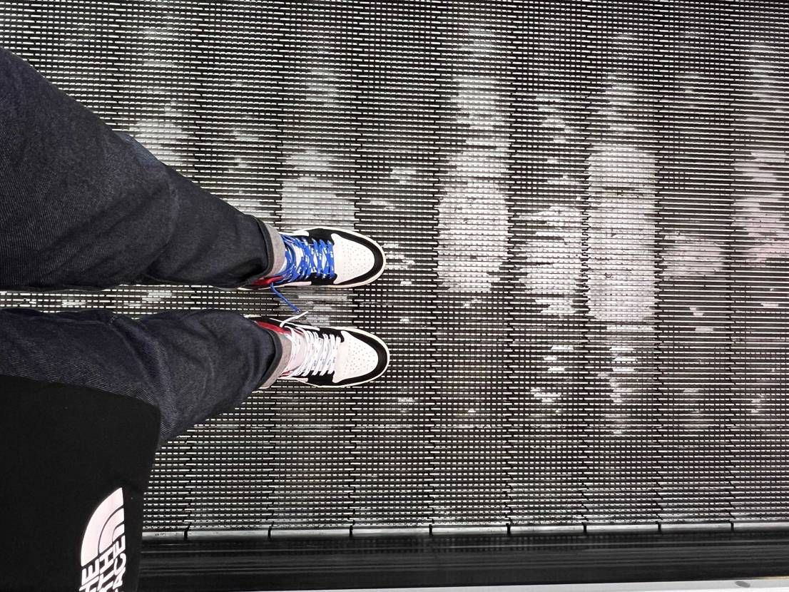 門真で買ったシューレース、ジムレッドに通してみた✨
青いほ