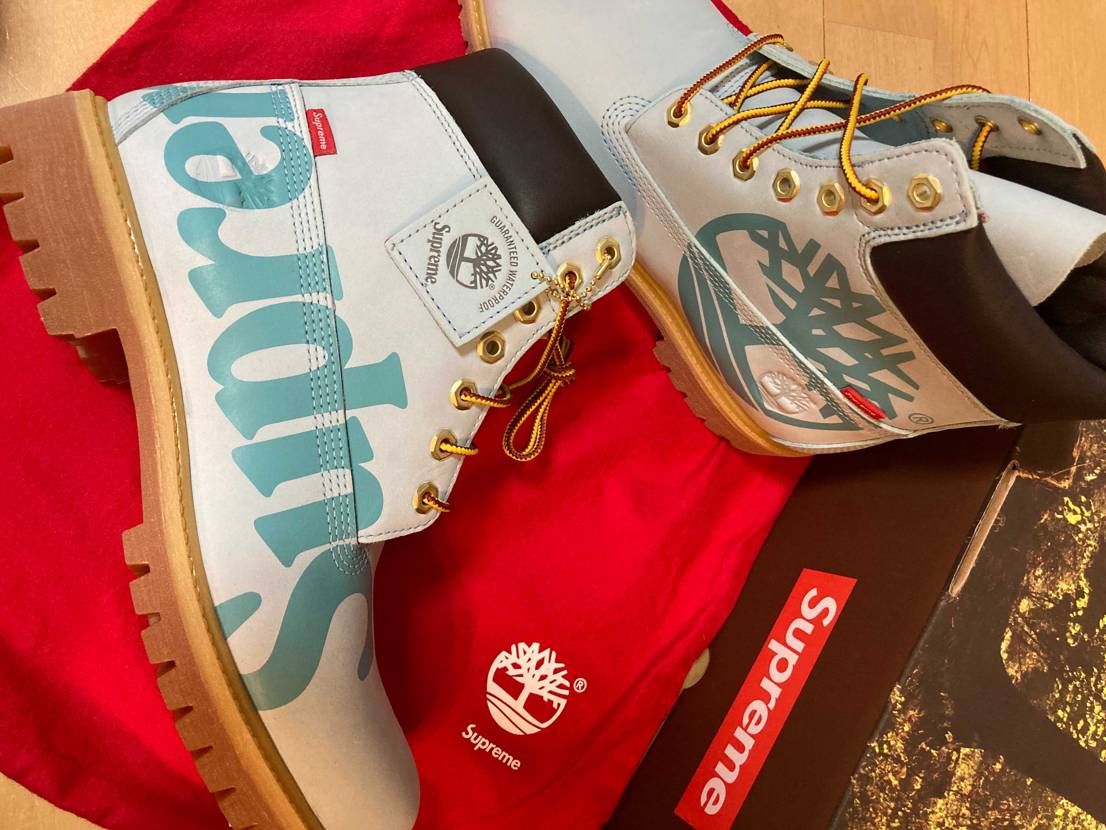 supremeで良番をひいて購入できたTimberland
最近はスニーカーば