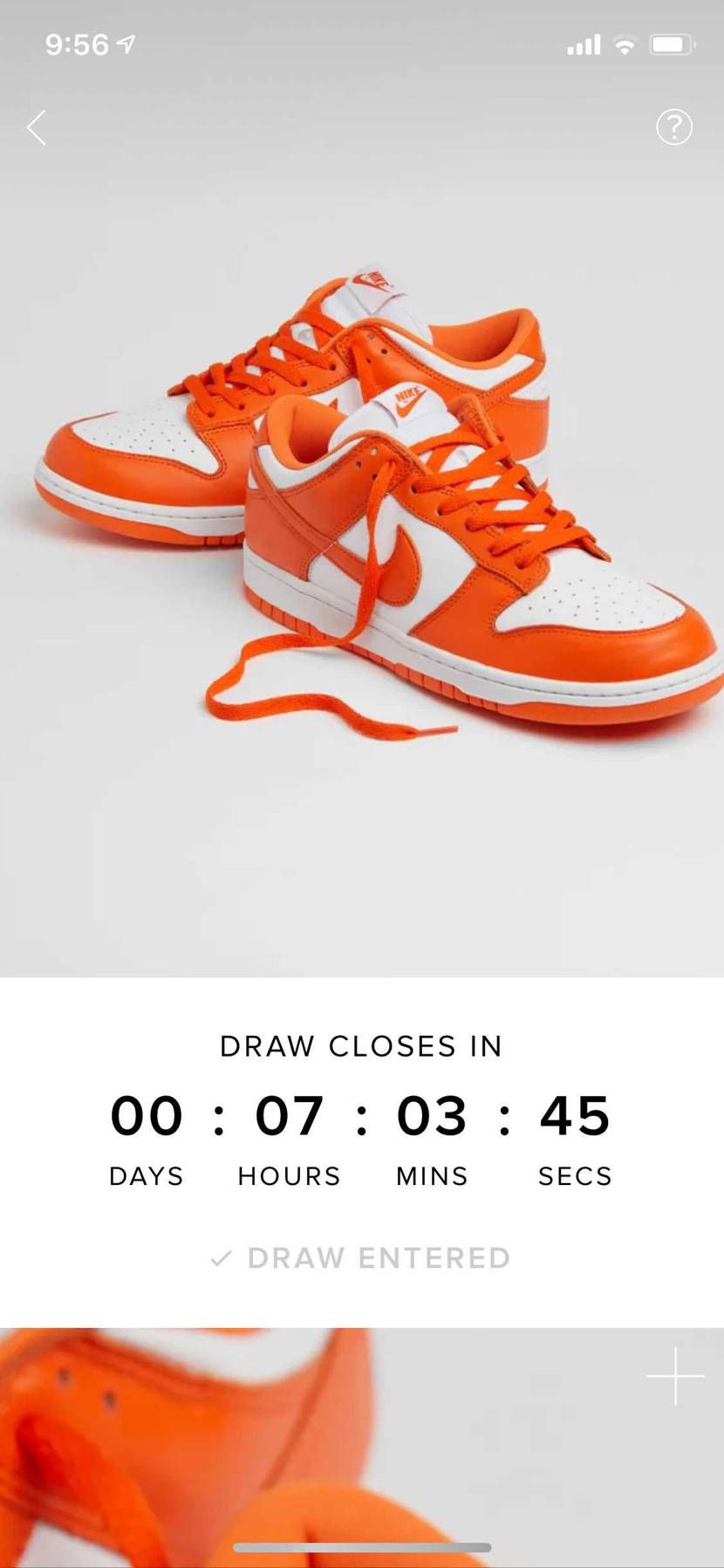 Snkrs,SNS全て全滅…Endも落選メール来ないので諦めたけど、結果までまだ