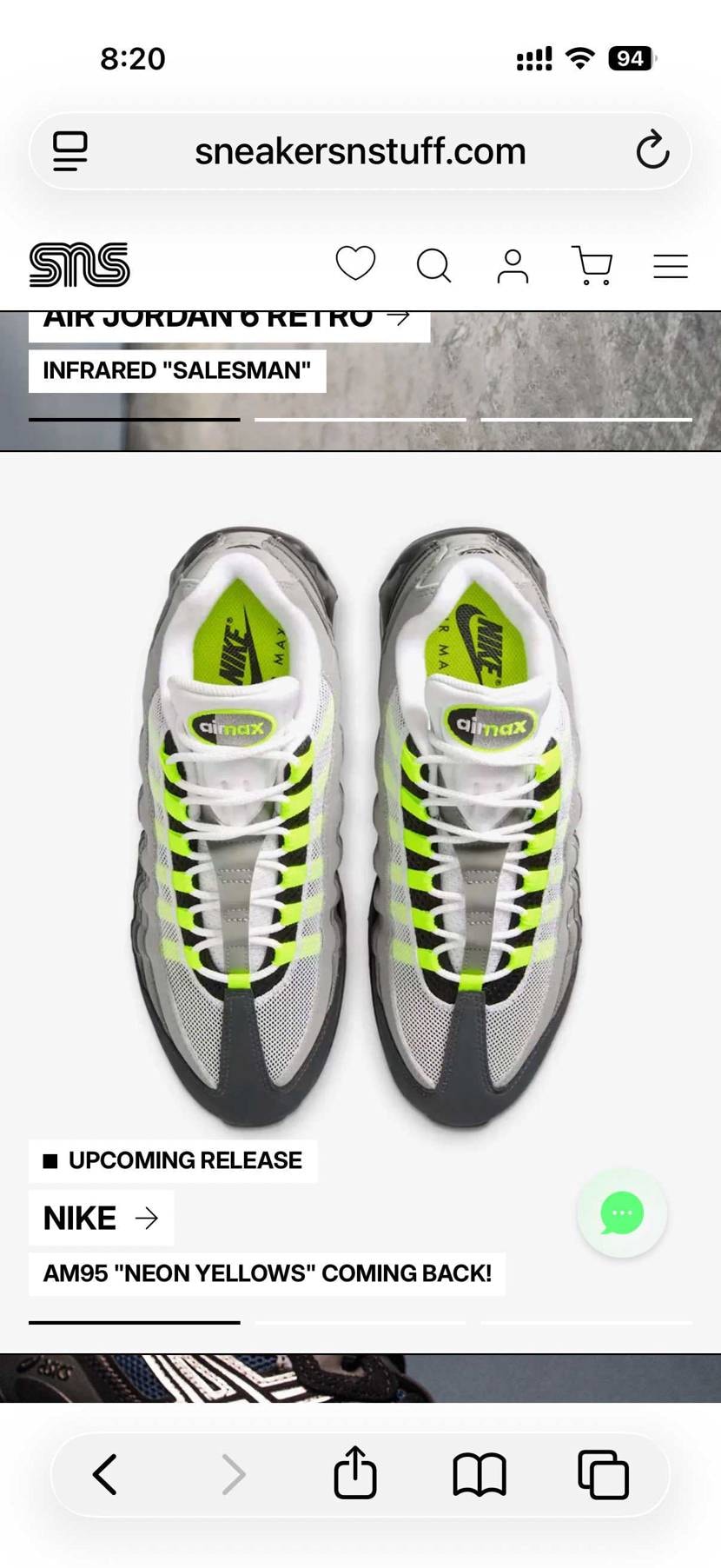 sns君にイエグラについて聞いたら既に発売されており在庫切れ