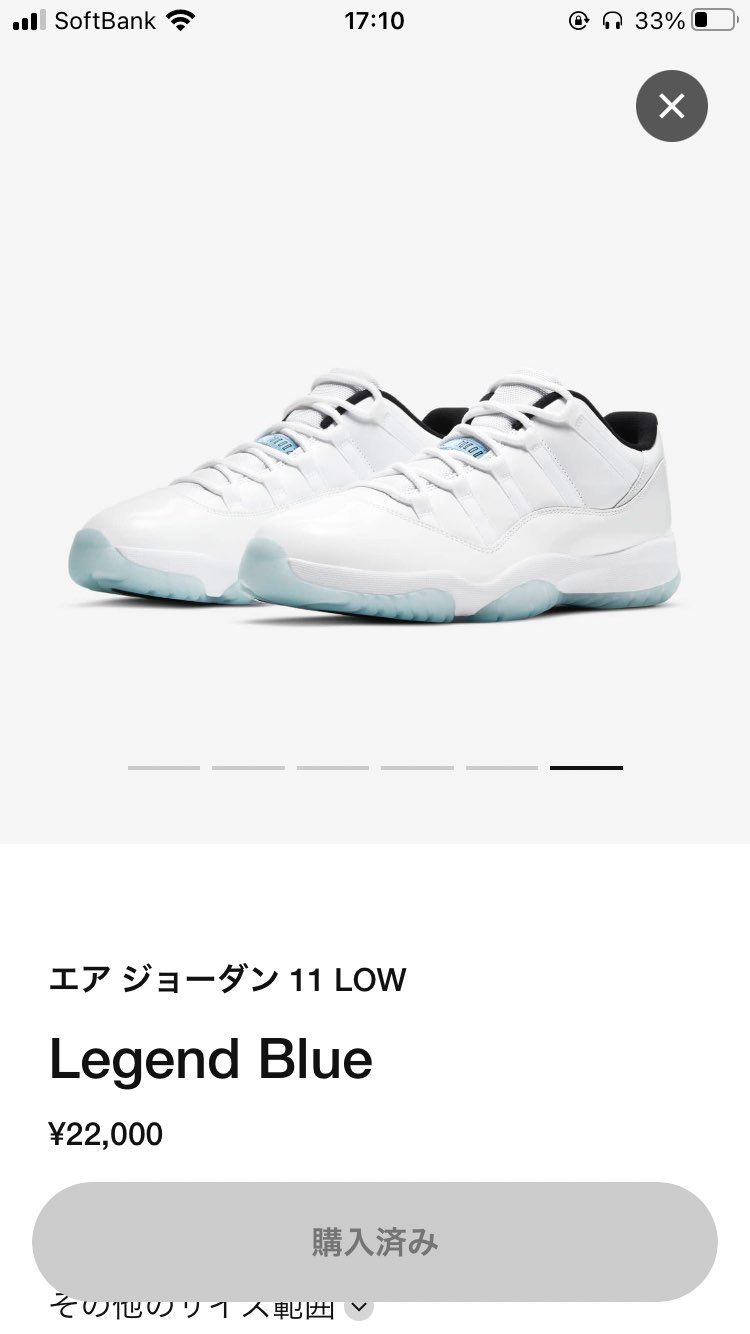 エアジョーダン11 LOW 定価22,000円