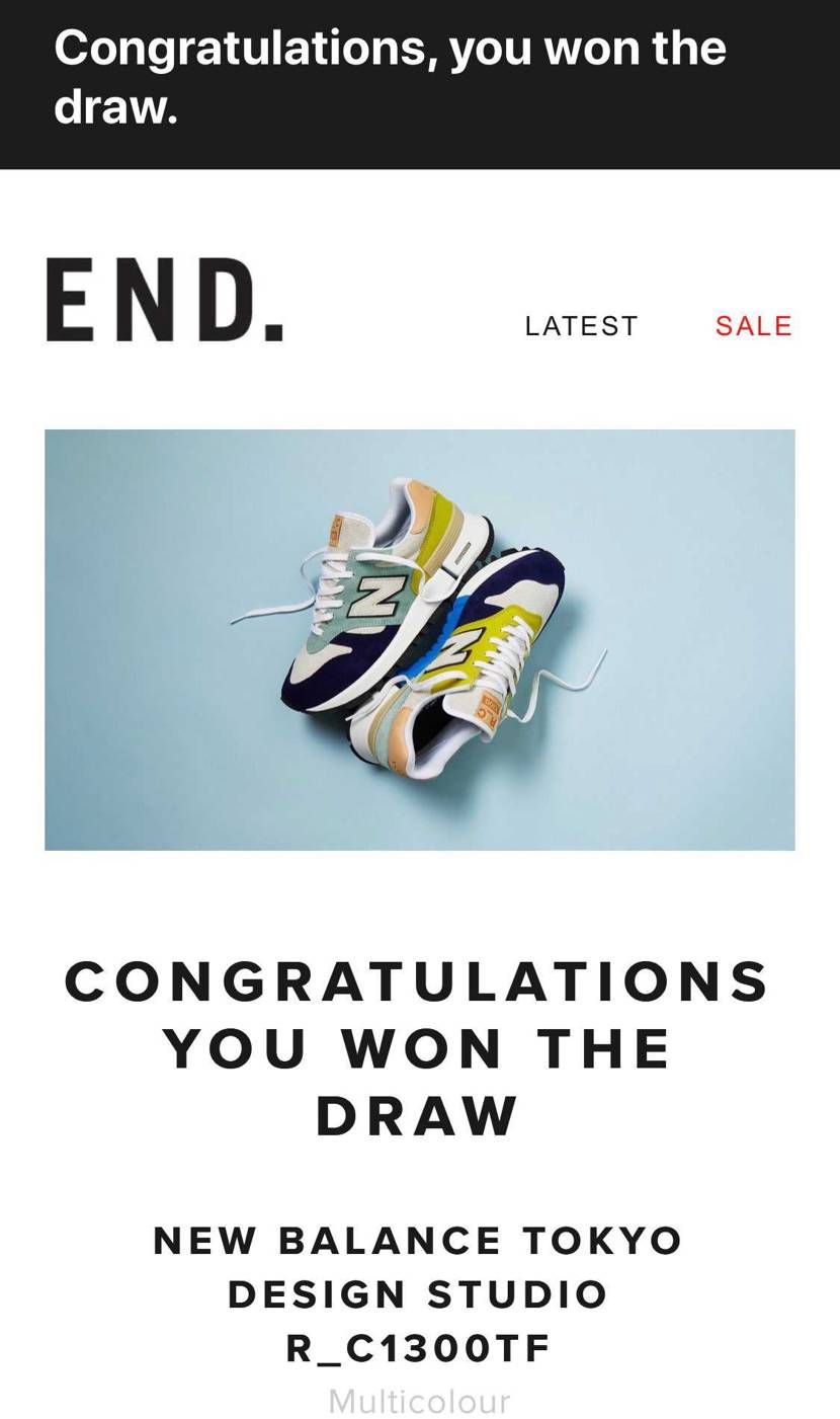 New Balance 1300 
TOKYO DESIGN STUDIO N