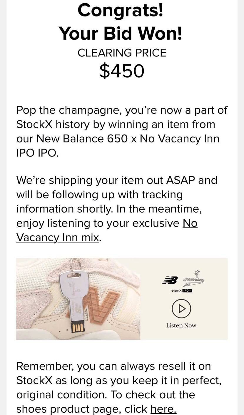 「New Balance 650 x No Vacancy Inn IPO」
