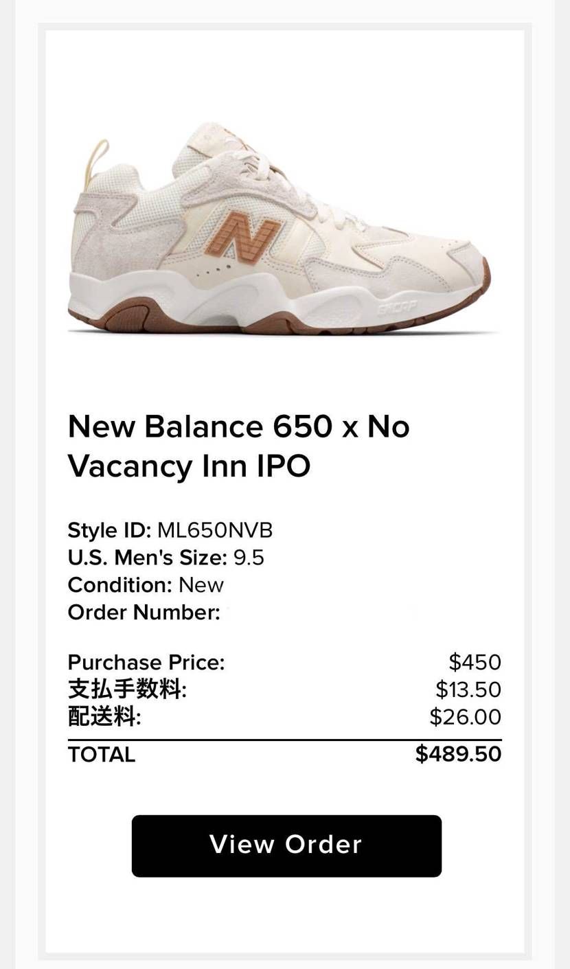 「New Balance 650 x No Vacancy