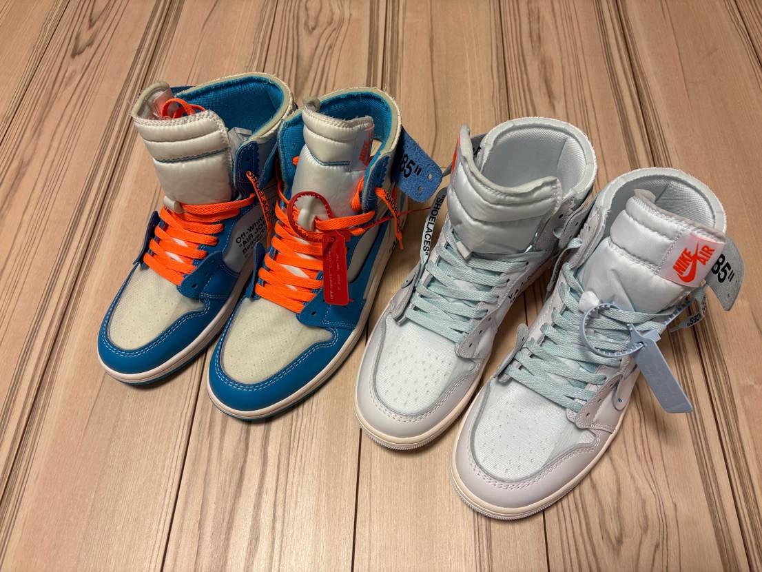 VAA オフホワイトAJ1 シューレース通してみた！やっぱこ