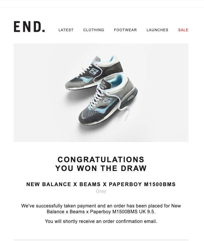 END.で2足当たってた💦
FPと合わせて３足当選！