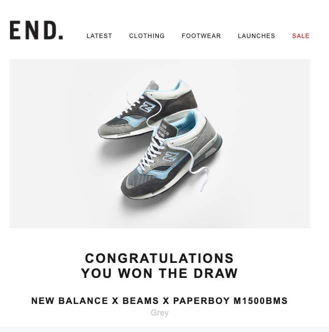 END.で2足当たってた💦
FPと合わせて３足当選！