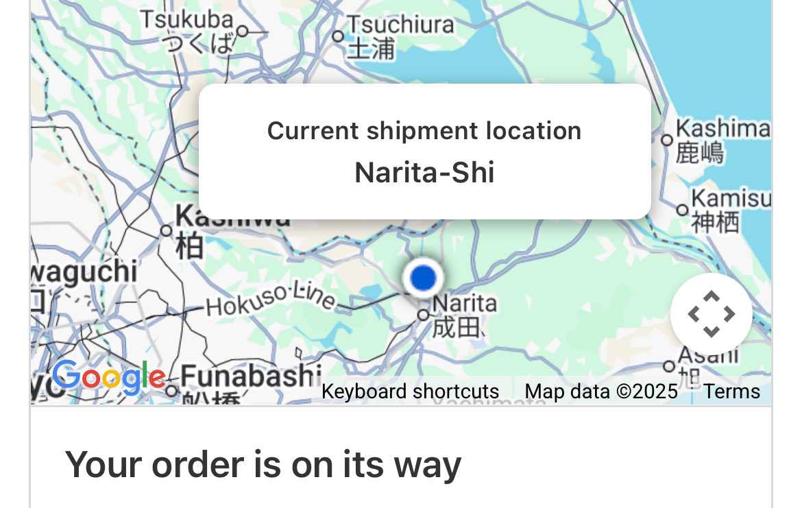 もう到着された方もいますが
私のMARS君が成田に着いた！
税関、配送がスム