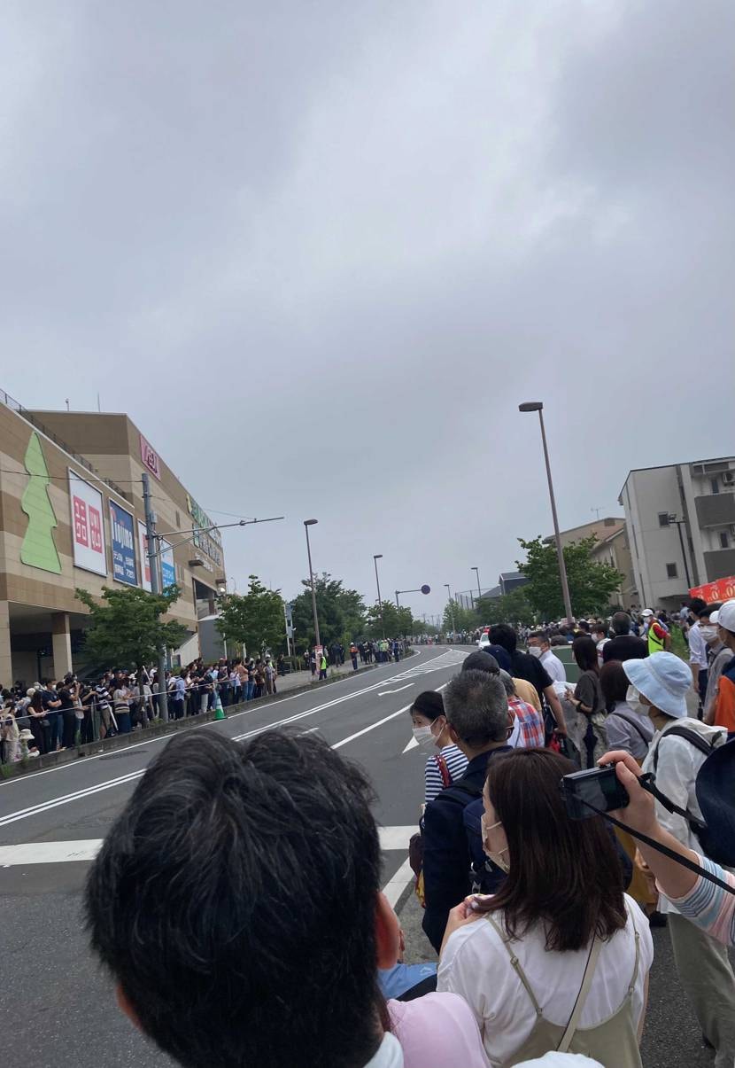 たまたまきた、ショッピングモールで聖火ランナー来るみたいです