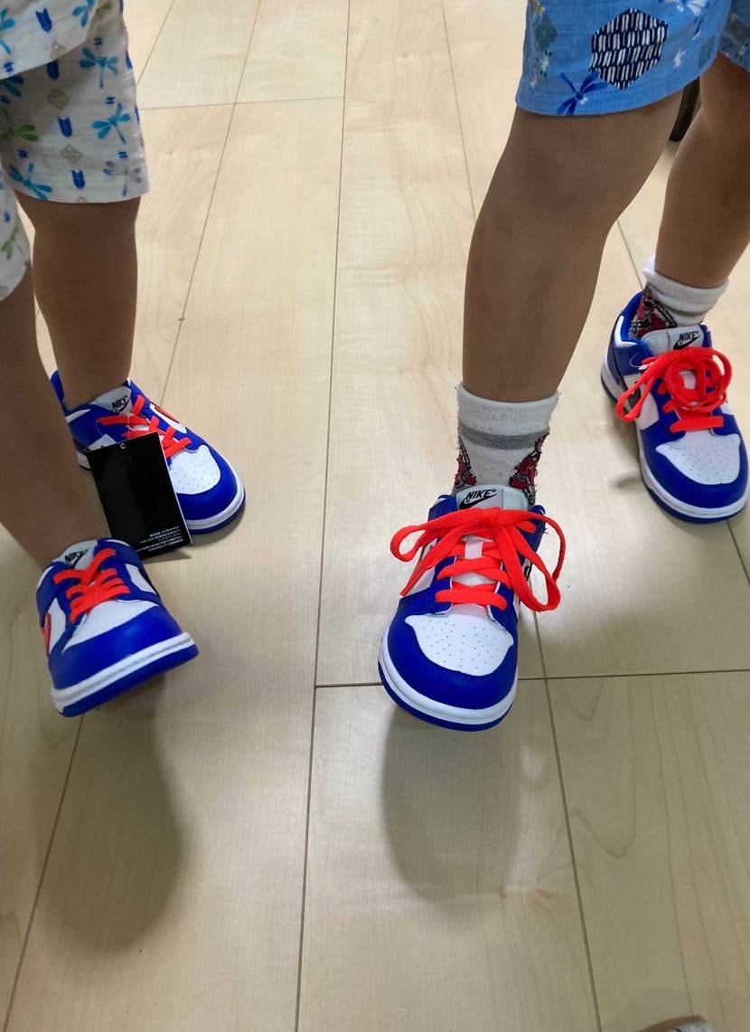 家族dunk始めました^ ^可愛いですねーちっちゃいdunk