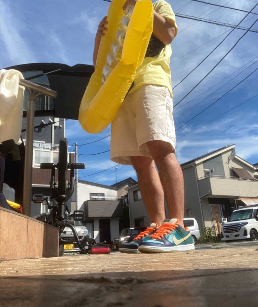 晴れるこれ履きたくなりますね〜w海🏖行ってきまーす！
