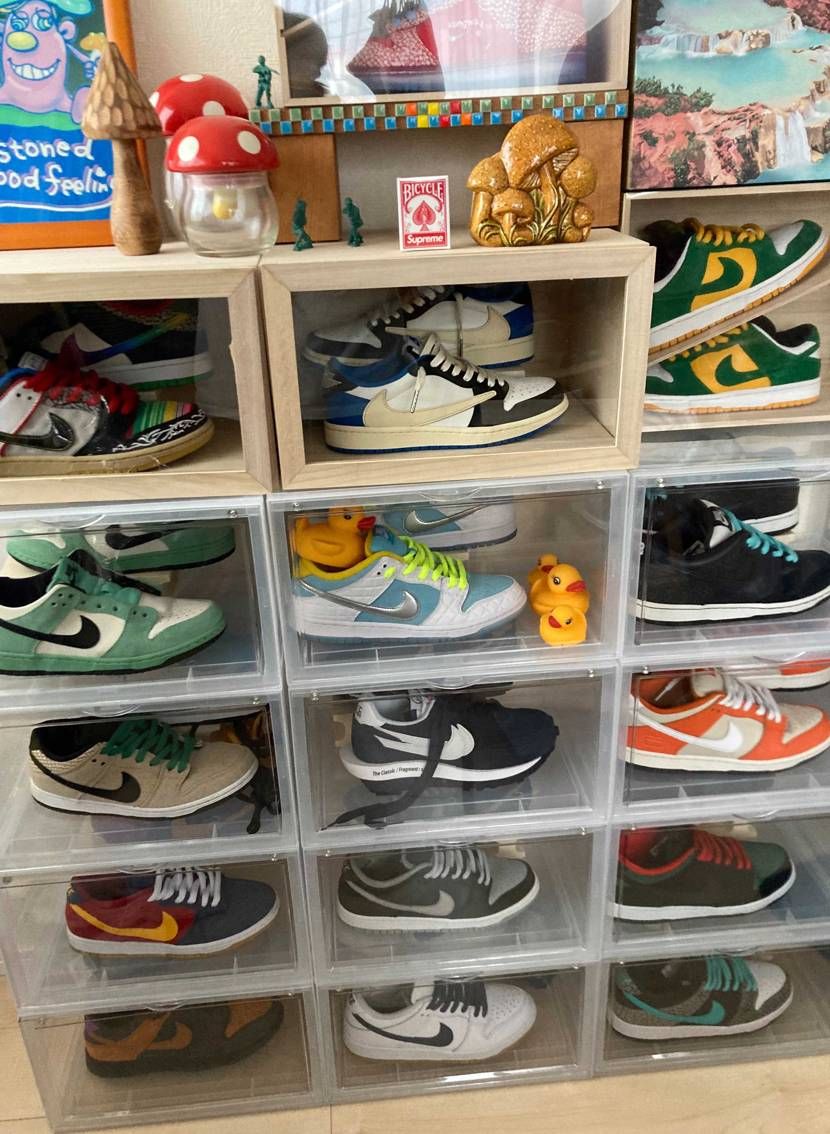 雨だし、なかなか外にも出れなくて結局スニーカー整理
しましたBOXも届いたので