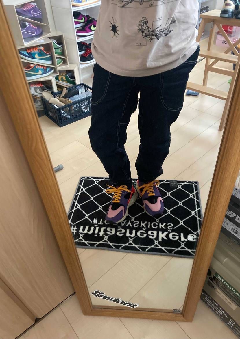 今日は、雨☂️ハラチ履いてみました、嫁さんのdunkに合わせて😁