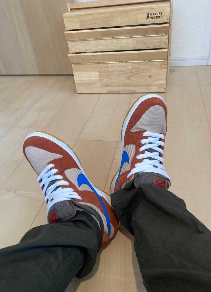 今日の👟なんか🧸ぽい感じのcorduroy
やっぱりこの青