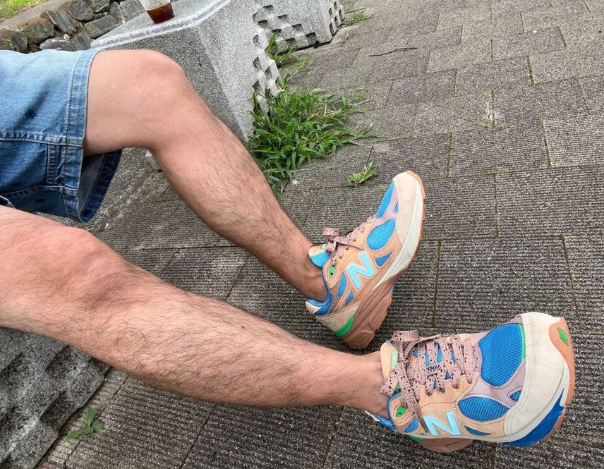 そろそろ🐯もみなさん飽きましたよねー😅なので、これ履いて夕方のお散歩に🚶な