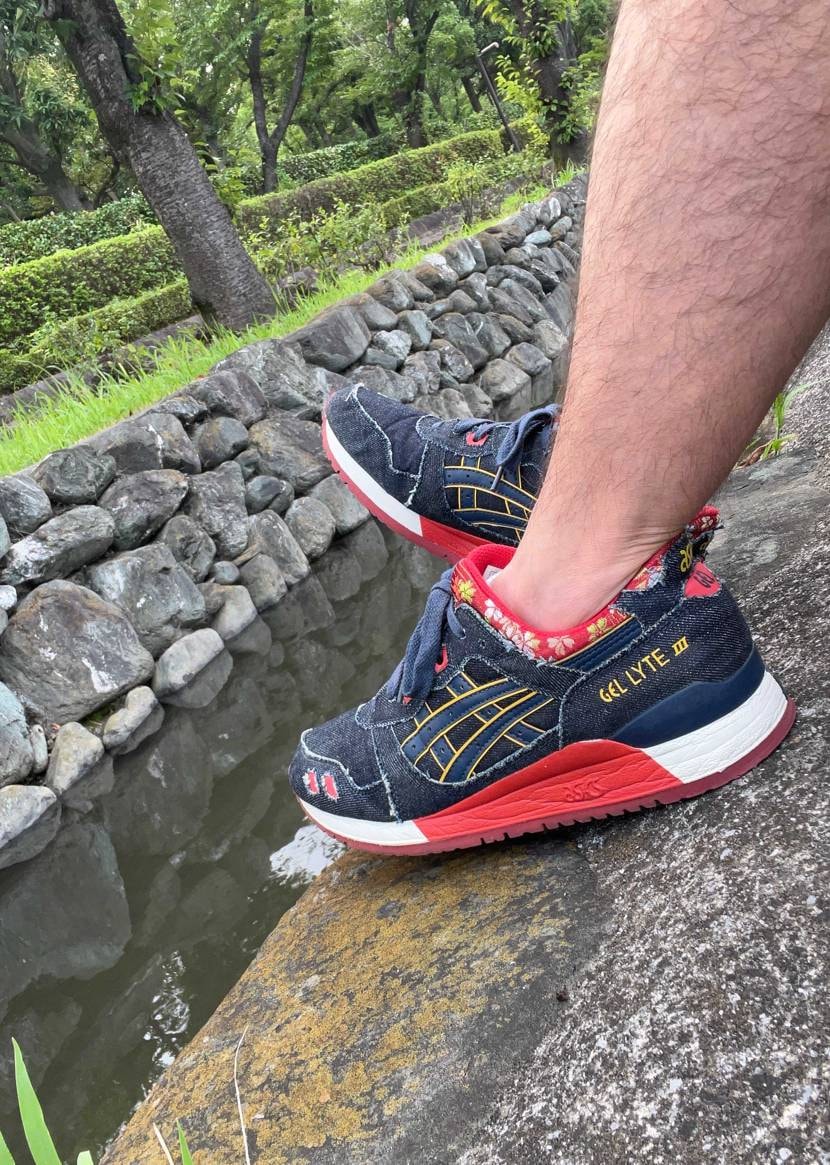 おはようございます☀朝散歩🚶‍♂️
久しぶりにこれ履いて
👟ASICS GE