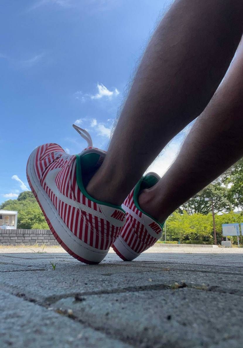 暑くて履き替えました😁みなさん熱中症きおつけてください😁