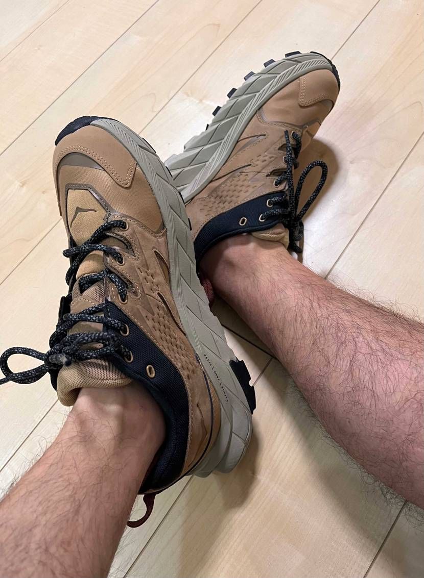こんばんは😊今日は、HOKAが到着しましたので、めっちゃいいですねー🏕キャンプに