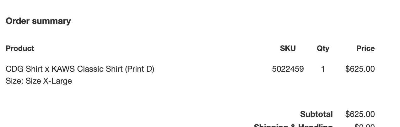 DSM NY had some of the collection on it'