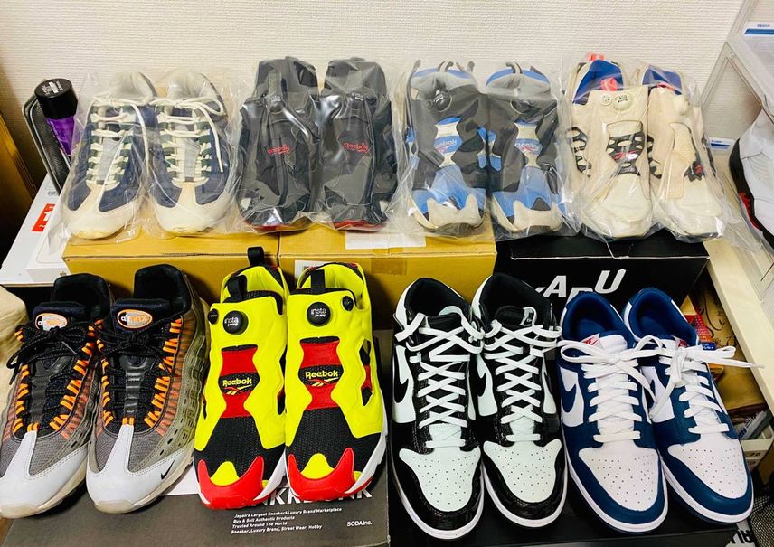 約27年前に色々なショップや通販で購入したもう履けない思い出の子達と去年からまた