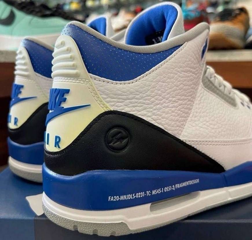 フラグメントデザインのジョーダン３☺️サンプルの画像出てますね☺️