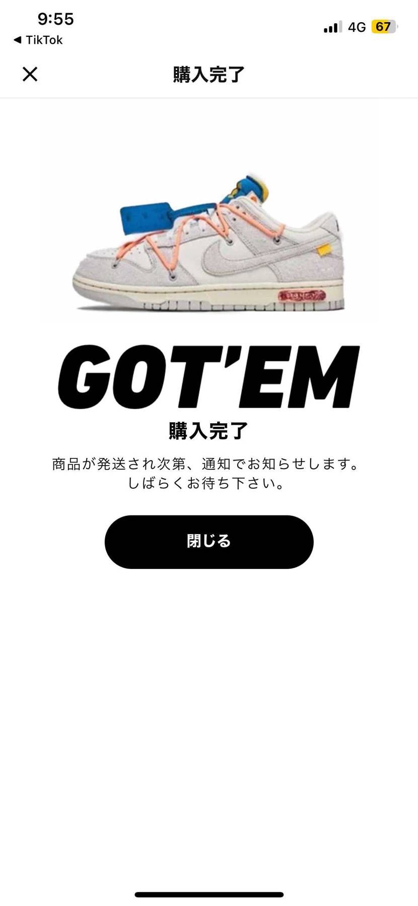 オフホワイトダンクのタグは外す派ですか？それとも付けとく派ですか？
今日購入し