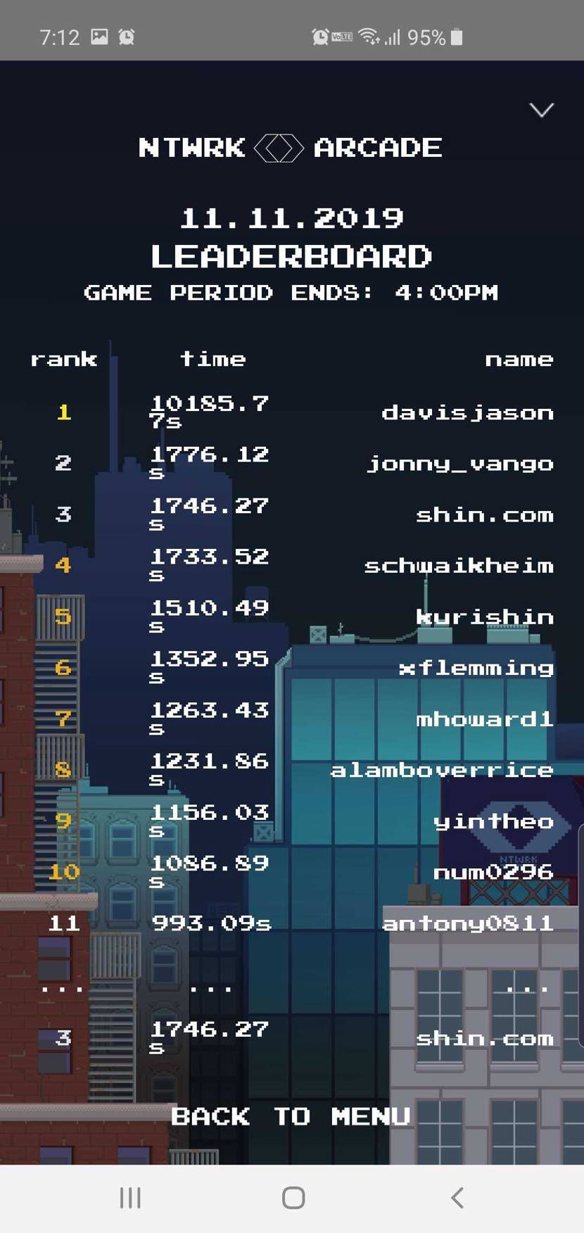 3位で終わってたけど１位の人やばー😅
抽選券✕3かな。