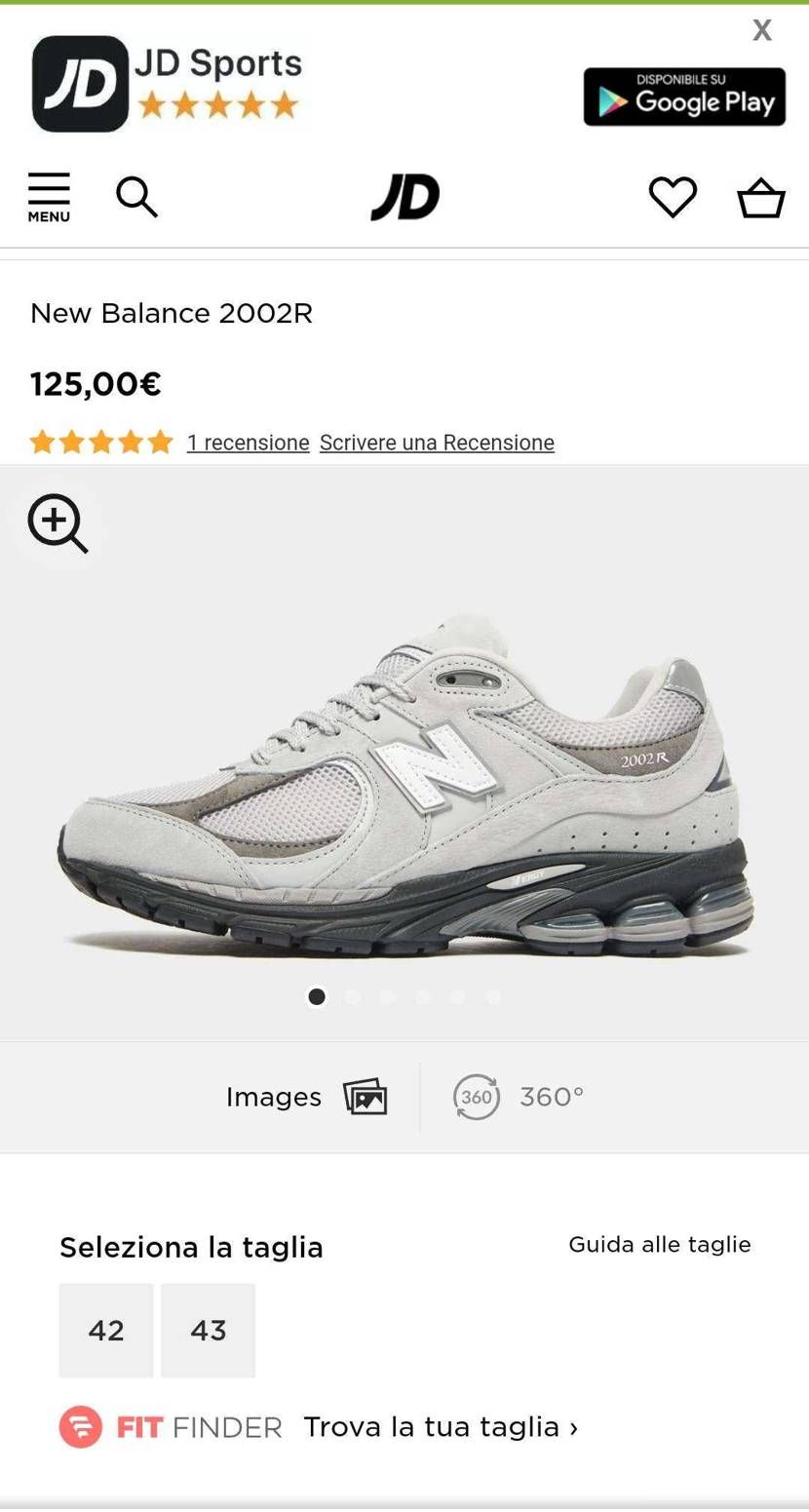 JDイタリアにJD sportの2002Rが売ってたから転送使って買ってみた。
