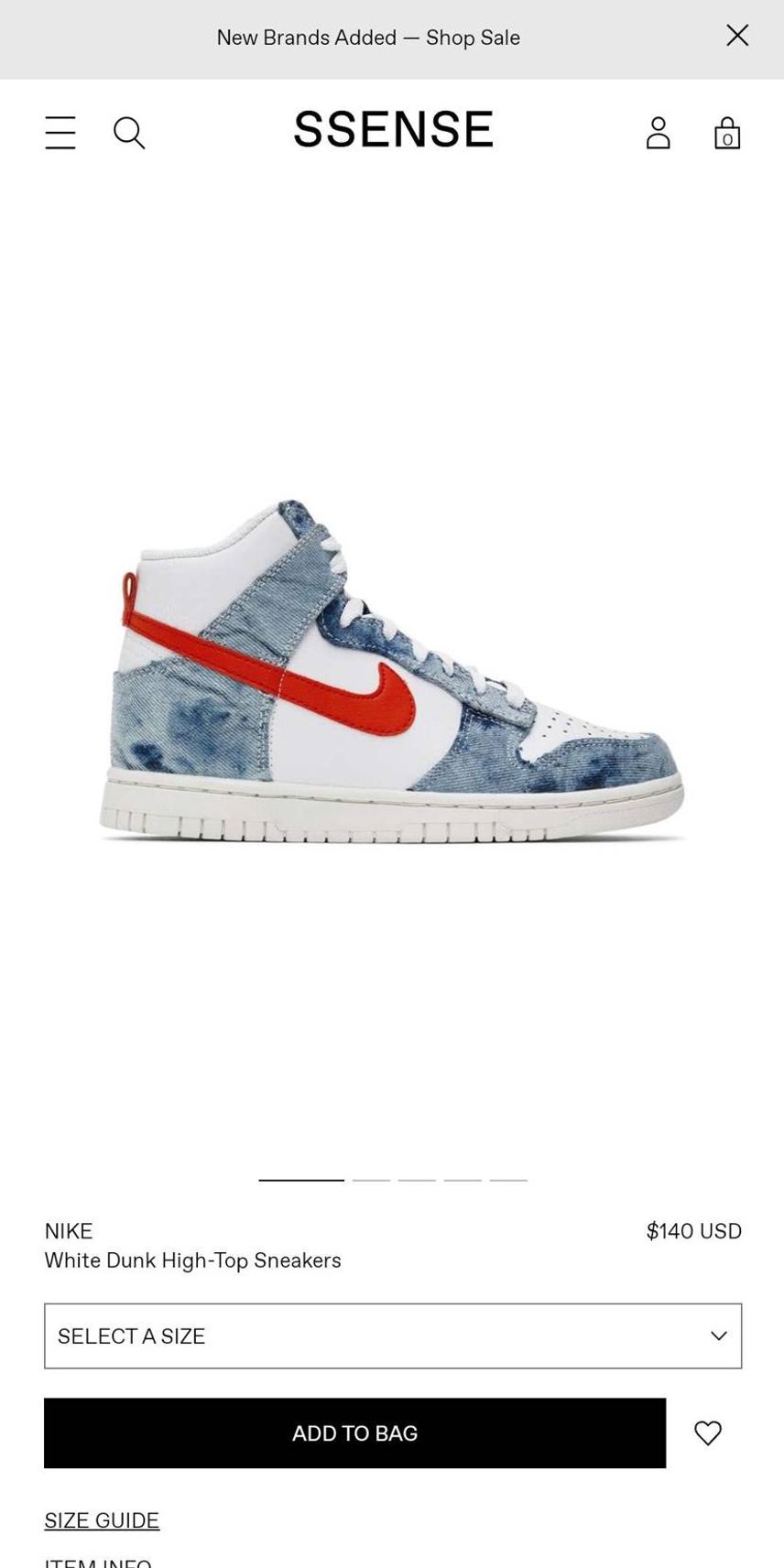 小さいサイズならあります。
WMNS Nike Dunk High ‘Wa