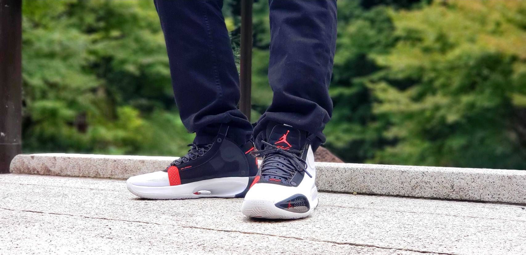 AJ34初履き😊
やっぱりヒールロゴは"NIKE AIR"がいいですよね☺️