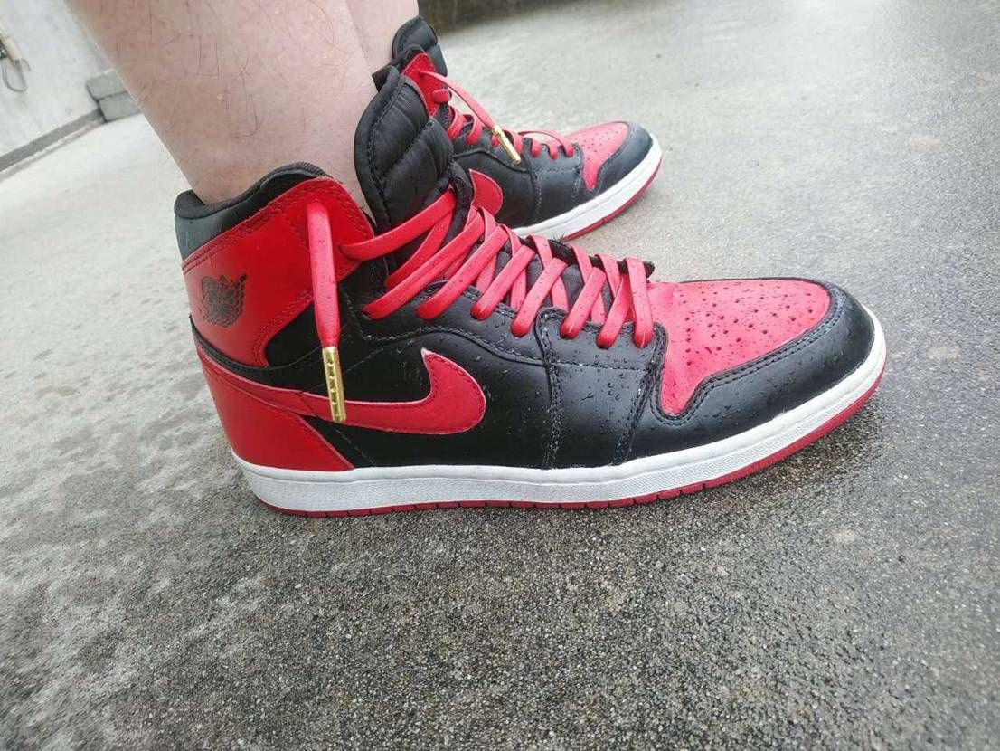 KicksＷrapのクリームを塗って磨きあげましたが、
雨に濡れて、クリームらし