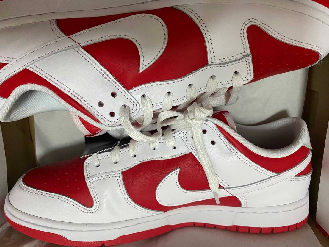 白赤ダンク到着！黒🦆でつかれたので開封の儀は明日に延期！お疲れ様でした！