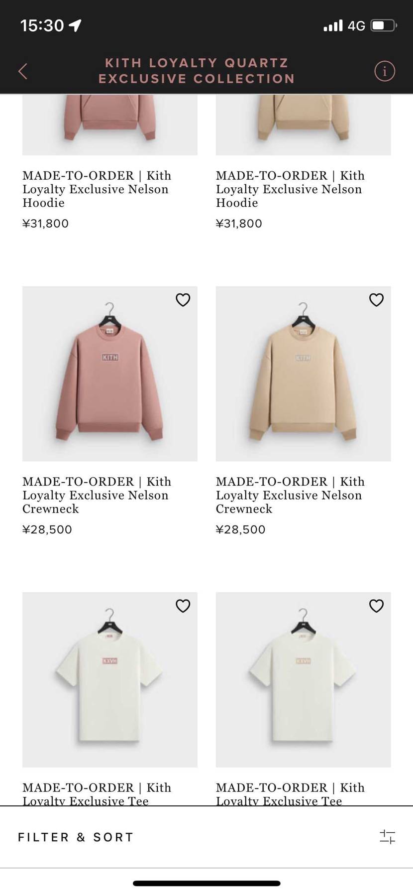 こんにちは😃
クルーネックサイズ表見れないのですが昨年から