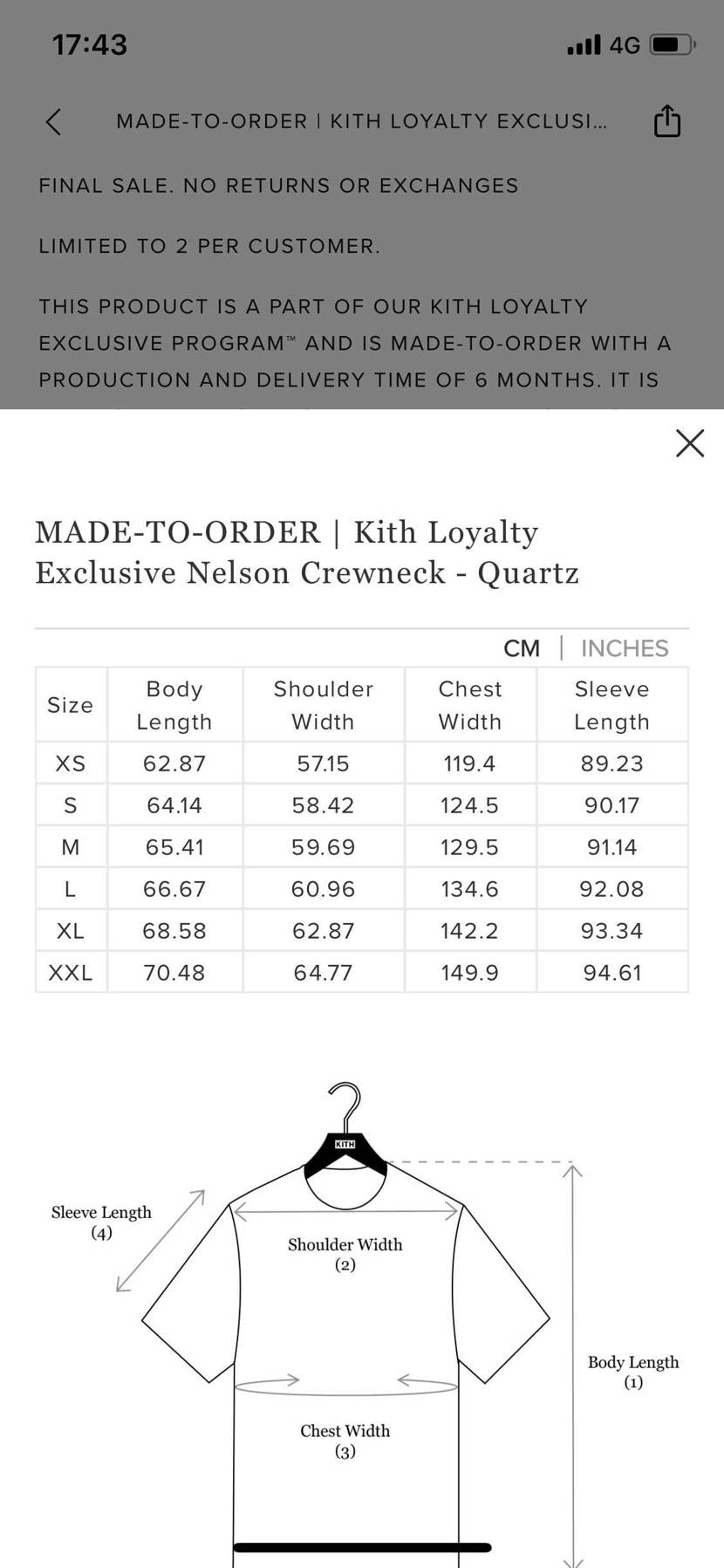 こんばんは😀
アパレルサイズ表見れなかったので
昨日問い合わせしてようやく修